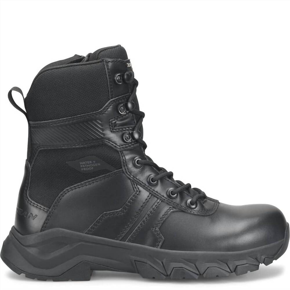 NEW CORCORAN men's pathogen resisting side-zipper duty boot in black